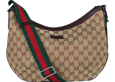 Gucci Web Strapped Messenger GG Medium Brown 